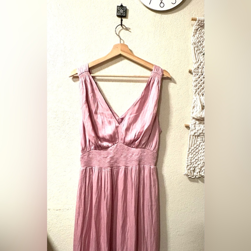 Old Navy Blush Pink Pleated Dress